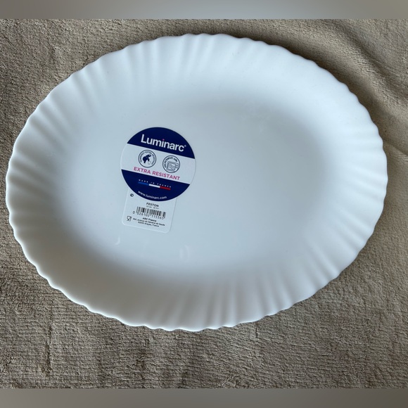 NIB Luminarc 4 Piece Pearl Entertaining Set in White - Picture 5 of 5